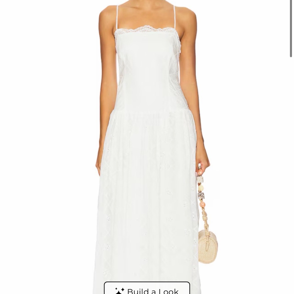 Tularosa White Eyelet Maxi Dress